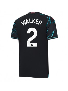 Manchester City Kyle Walker #2 Ausweichtrikot 2023-24 Kurzarm